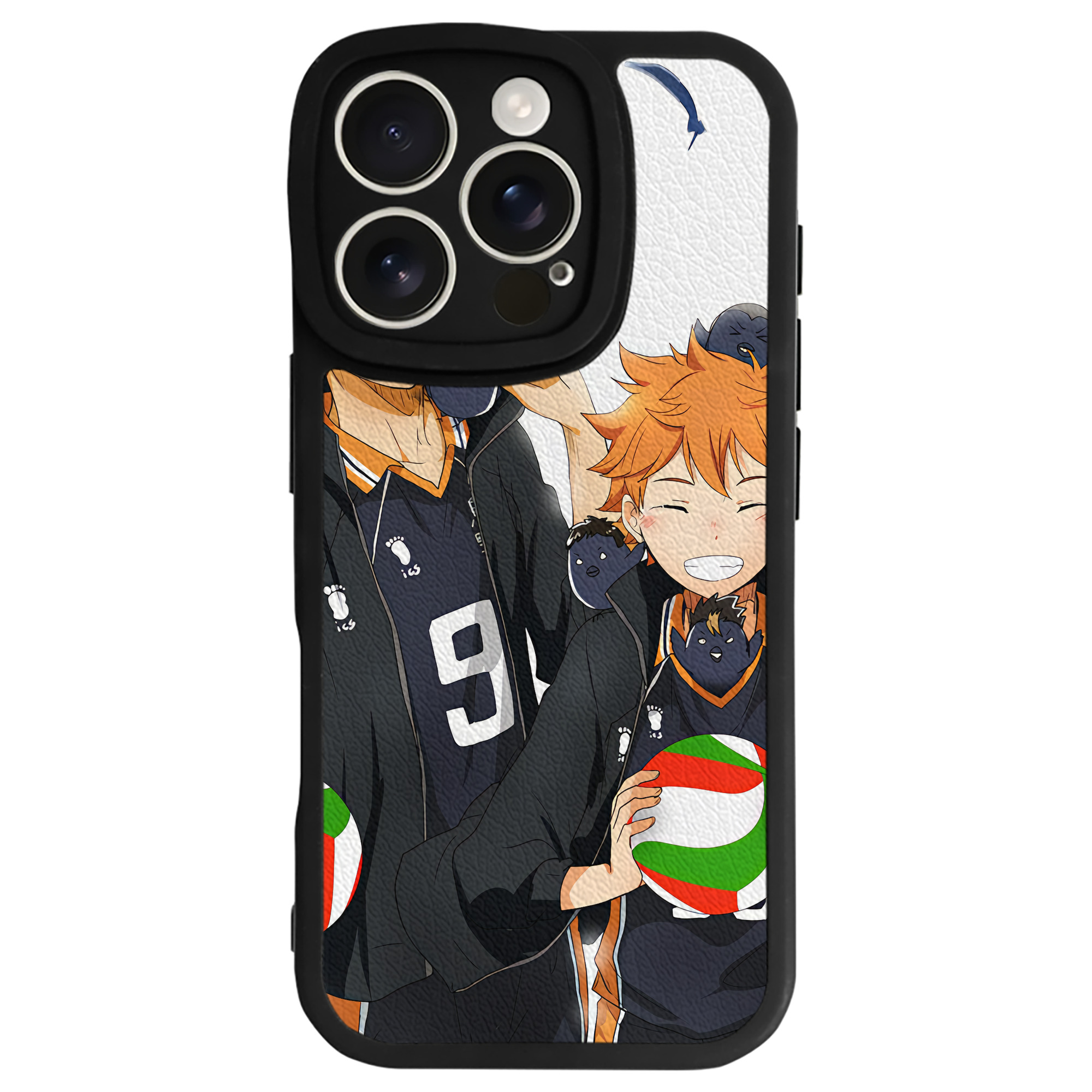 （画像用） ハイキュー!! Haikyu!! 【iPhone 16シリーズ対応】シリコンスマホケース（レザー調） 材質：シリコン